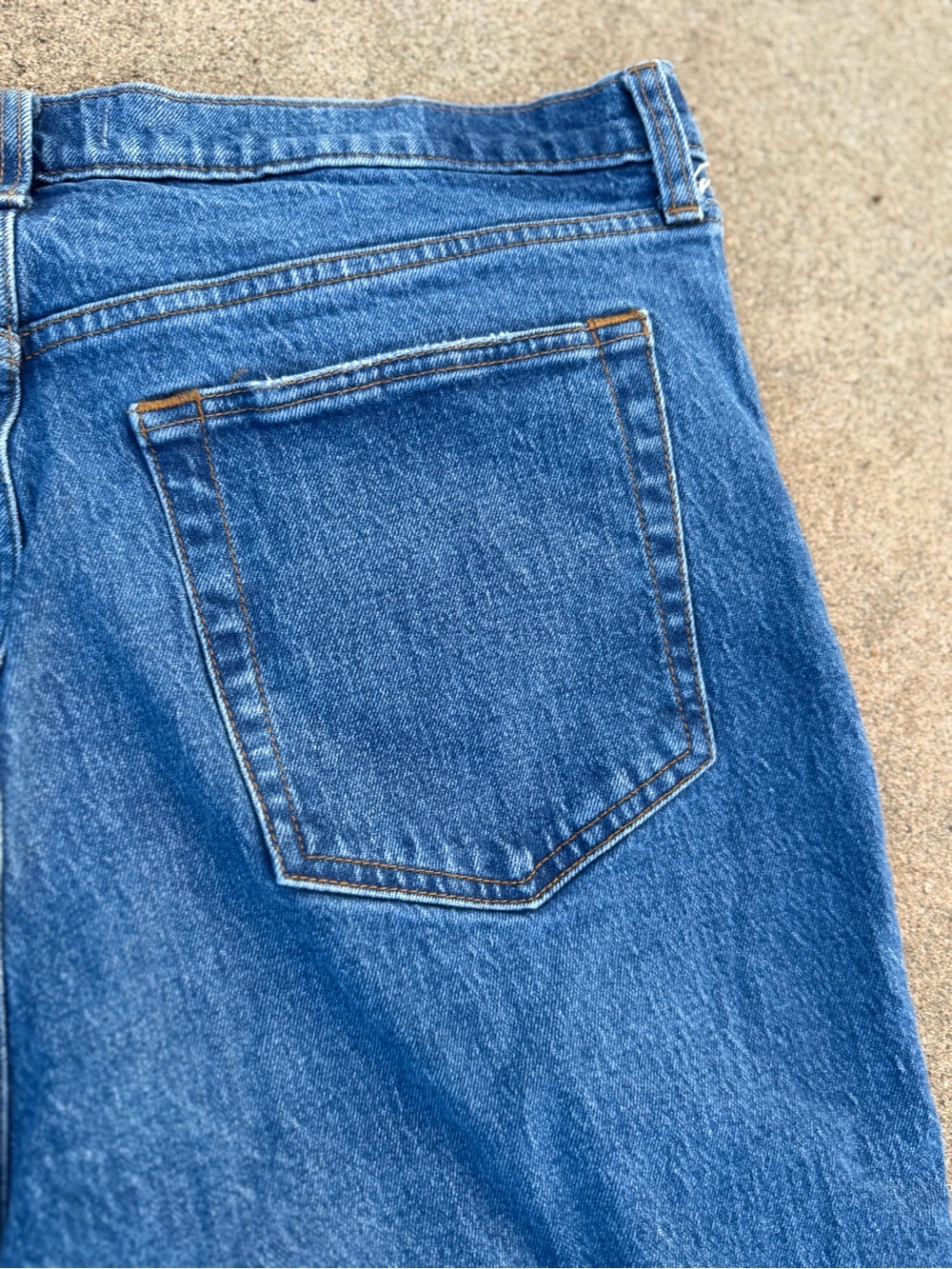 Abercrombie & Fitch 90's High-rise Ultra Straight Jeans Size 34/18R Dark Wash - Picture 10 of 11
